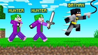 JOKER Vs BATMAN In Minecraft Speedrunner VS Hunters [upl. by Catima]