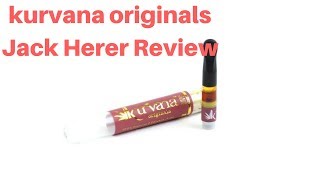 Kurvana Originals Jack Herer Vape Cartridge Review [upl. by Enniroc]