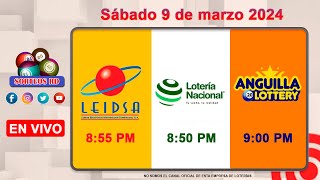 Lotería Nacional LEIDSA y Anguilla Lottery en Vivo 📺│Sábado 9 de marzo 2024  855 PM [upl. by Acnairb]