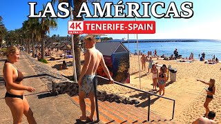 TENERIFE  PLAYA DE LAS AMÉRICAS  What is the Current Situation ☀️ 4K Walk ● December 2023 [upl. by Teyugn]