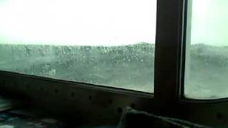 Big wave hits cabin window [upl. by Adiam]