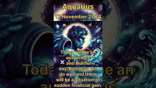 AquariusPisces Today Horoscope  17 November 2024 Sunday horoscope daily shorts shortsfeed [upl. by Eymaj]