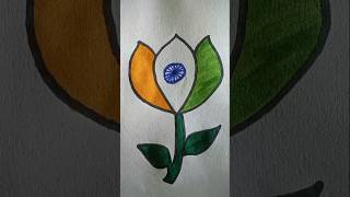 Indian National Flag🇮🇳Drawing jana gana mana National Anthemshortsyoutubeshorts republicday2024 [upl. by Noryb]