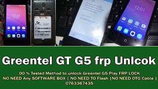 Greentel GT G5 MT6570 Firmware amp Flash tool Frp unlock file [upl. by Otreblanauj62]