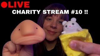 🔴Wanna Vibe 😴 FAST ASMR Triggers 💨 Charity Stream 10 [upl. by Brier]