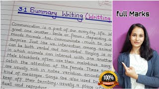 Summary Writing Class 1210th  How to write Summary Writing  English Writing Skill HSC 12 English [upl. by Sandro]