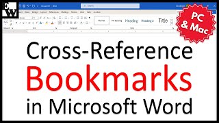 How to CrossReference Bookmarks in Microsoft Word PC amp Mac [upl. by Gibbie]