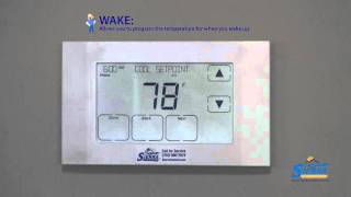 How to program your Trane 524 Touchscreen thermostat [upl. by Eizdnil122]