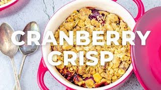 Cranberry Crisp  Fresh Cranberry Dessert Recipe  Flavours Treat [upl. by Jamill652]