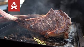 Tomahawk Steaks with Chimichurri  Fathers Day Feast [upl. by Jeralee]