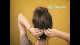 Cute And Easy Hairstyle Tutorial For Shorter Hair [upl. by Kirt]