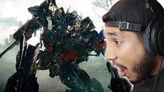 Optimus Prime VS Megatron Starscream amp Grindor Reaction [upl. by Ylicec]