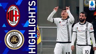 Milan vs Spezia 12 Highlights  Serie A 20212022 [upl. by Enitnatsnoc575]