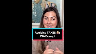 Avoiding TAXES 🤦🏼‍♀️ W4 Exempt [upl. by Gareth328]