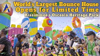 Worlds Largest Inflatable Bounce House Comes To Orlando Florida – The Big Bounce America [upl. by Rosalinde]