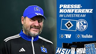 RELIVE PRESSEKONFERENZ MIT STEFFEN BAUMGART I HSV vs FC Schalke 04 I 13 Spieltag [upl. by Sirromed]