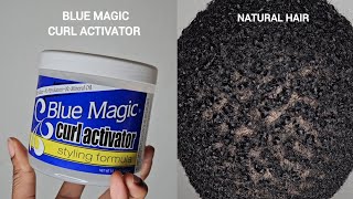 Blue Magic curl activator review on short natural hair [upl. by Inerney]