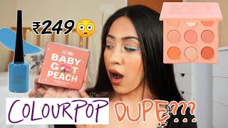 Cuffs N Lashes Small Makeup Haul  Try on  Colourpop Palette Dupe Paste Liquid Liner [upl. by Alrrats872]