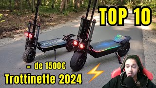 TOP 10 meilleure TROTTINETTE ÉLECTRIQUE 2024 à MOINS DE 1500€ [upl. by Louisa98]