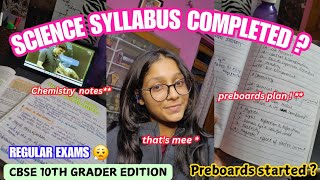 SYLLABUS completed before preboards 🫶🎀 as a CBSE 10TH GRADER 📚 [upl. by Ydennek]