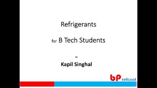 Refrigerant Basics for BTech Students Nomenclature easy explained and important properties [upl. by Nevart79]