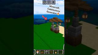 Minecraft Cobblestone Generator 🔥 Easy Explain  minecraft shorts [upl. by Ledif]