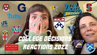 COLLEGE DECISIONS REACTIONS 2022  I applied to 19 SCHOOLS  Ivies Stanford UCLA WashU amp More [upl. by Cadmarr]