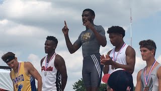 Warrensville Heights Jarquez Cornell wins 2 gold medals at state track [upl. by Allenrac]