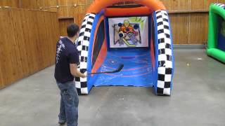 Hockey Theme Inflatable Hockey Shot Game for Rent [upl. by Walrath510]