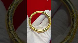 GoldSmith Engraved auspicious round bracelet goldaccessories goldworks handmade goldbraclets [upl. by Studnia]