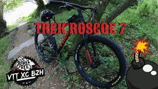 Test First ride VTT Trek Roscoe 7  Un trail vif et ludique [upl. by Enilrek51]