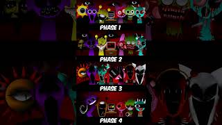 Incredibox Sprunki Mix ALL Horror Phases  Phase 1 Vs Phase 2 Vs Phase 3 incredibox sprunki [upl. by Moor]