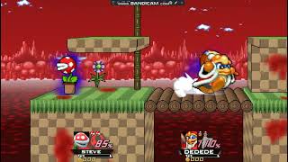 Super Smash Bros Crusade CMC v81 Steve the Piranha Plant vs King Dedede [upl. by Puglia]