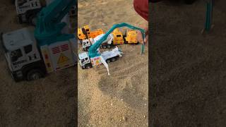 150 Diecast Concrete Pump Truck Model  Cement Mixer Toy [upl. by Roosnam46]