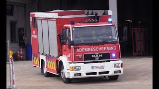 KdoW HLF amp GWA Feuerwehr Antwerpen  Officier Autopomp amp Adembescherming  Brandweer Antwerpen [upl. by Brigida]