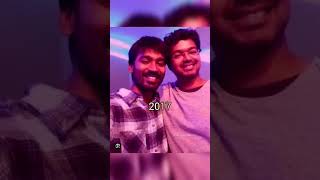 When dhanush started his journey that time thalapathy is become suber star 😎😎its vijay sir power🥰😘❤ [upl. by Derron]