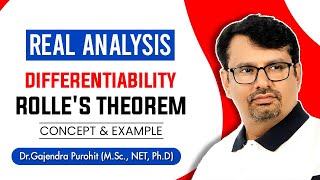 Real Analysis  Mean Value Theorem  Rolles Theorem  Proof amp Examples [upl. by Tekla]