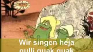 Gulli gulli quak quak  Lied der Frösche  Karaoke mit Texteinblendung [upl. by Yrrep635]