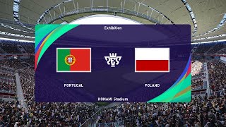 Portugal vs Poland 15112024 UEFA Nations League PES 2021 [upl. by Sadick]