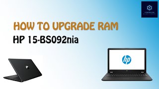 How To Upgrade  Install RAM in HP Notebook 15 series Laptop HP 15bs092nia By IT Instructor [upl. by Aikimat]