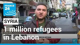 Syrian civil war 1 million Syrian refugees in Lebanon • FRANCE 24 English [upl. by Arihday]