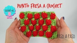 Tutorial punto fresas a crochet [upl. by Elletse717]