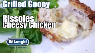 Gooey Cheesy Chicken Rissoles with the Delonghi Multicuisine [upl. by Rochkind]