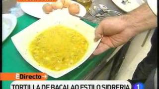 Receta de Tortilla de bacalao al estilo sidreria ED [upl. by Oiralednac]