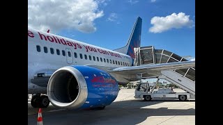 Jet2 B737300 LeedsParisLeeds [upl. by Anahsirk]