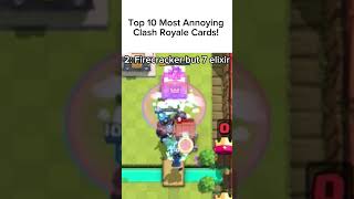 “Top 10 Most Annoying Cards” clashroyale clashroyaleshorts clashroyalememes shorts supercell [upl. by Zul]