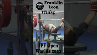 Franklin Leon  1st Place 7025kg Total  59kg Class 2022 IPF World Open Championship [upl. by Lucie7]