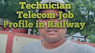 RRB Technician Telecom Job Profile in Railway [upl. by Jackelyn888]