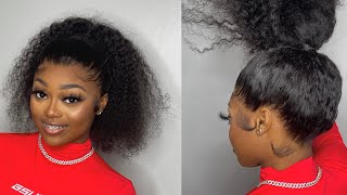 360 WIG INSTALL 😱  How To Glue The Back Of Your Lace 🔥  WowAfrican Hair [upl. by Refeinnej]