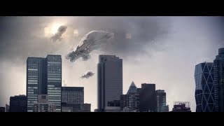 HITFILM Tutorial  3D Spaceship composite into a city scene [upl. by Sisi]